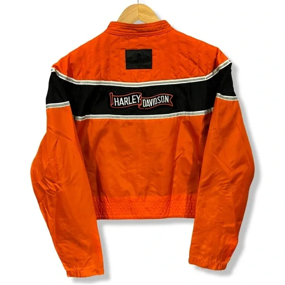 Vintage Biker Jacket With Harley-Davidson Patches - Picture 2 of 5